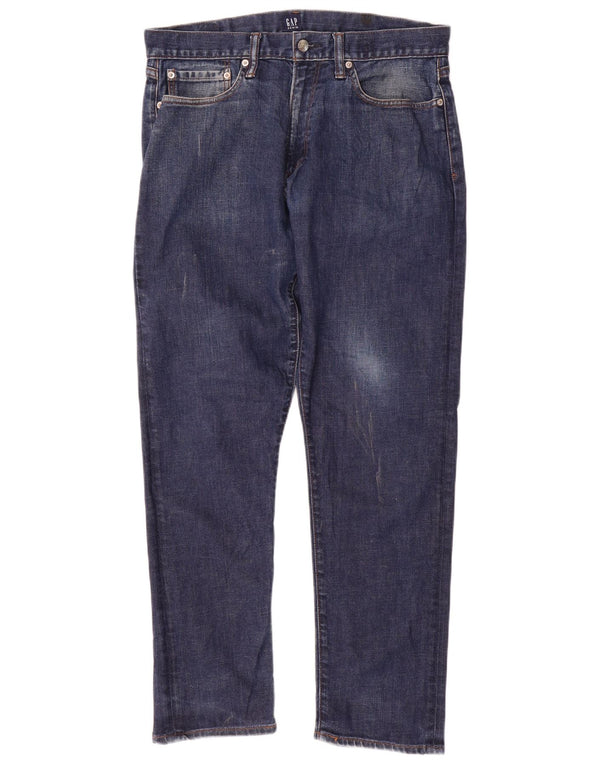 Jean droit homme Gap W32 L30 bleu marine coton