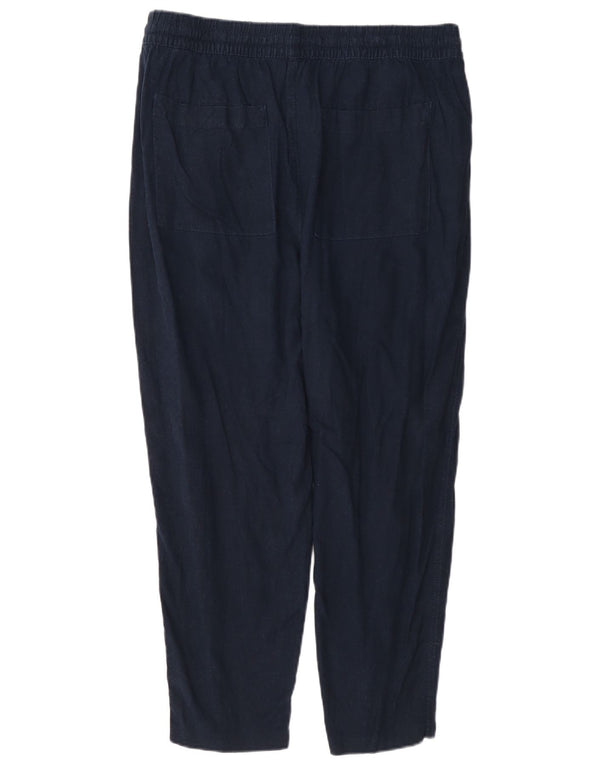 Marks & Spencer Pantalon décontracté pour femme UK 16 Large W34 L26 Bleu marine