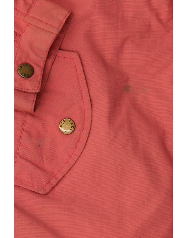 Fat Face Veste coupe-vent à capuche pour femme UK 12 Nylon rose moyen