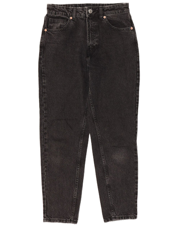 Zara Womens High Rise Tapered Jeans EU 36 XS W26 L27 Grey