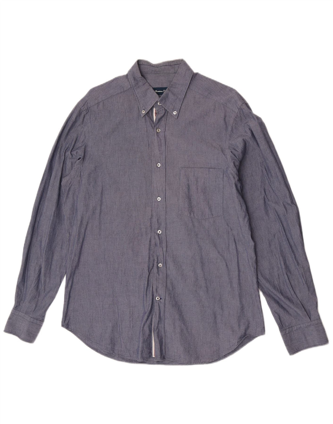 Massimo Dutti Chemise Homme Large Gris Coton