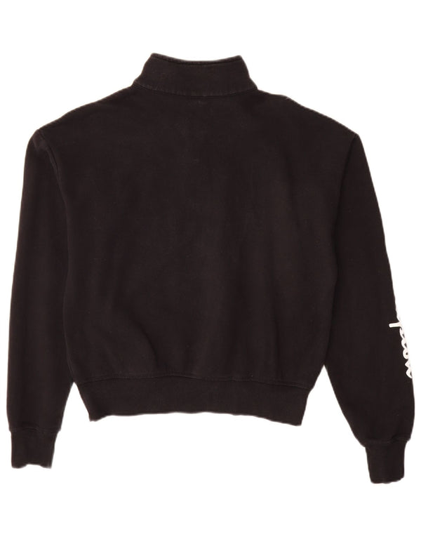 Champion Sweat-shirt graphique surdimensionné pour femme UK 10 Petit Noir