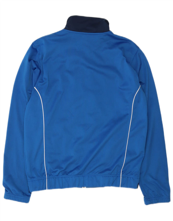 Asics Veste de survêtement pour homme Small Bleu Colorblock Polyester