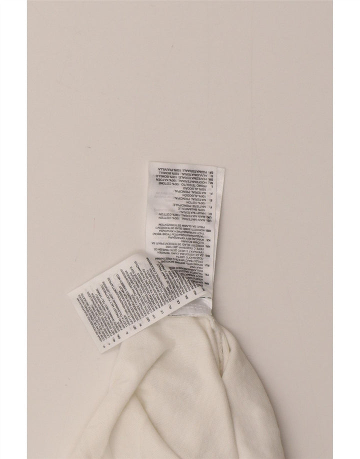 ADIDAS T-Shirt Graphique Homme Petit Blanc Coton