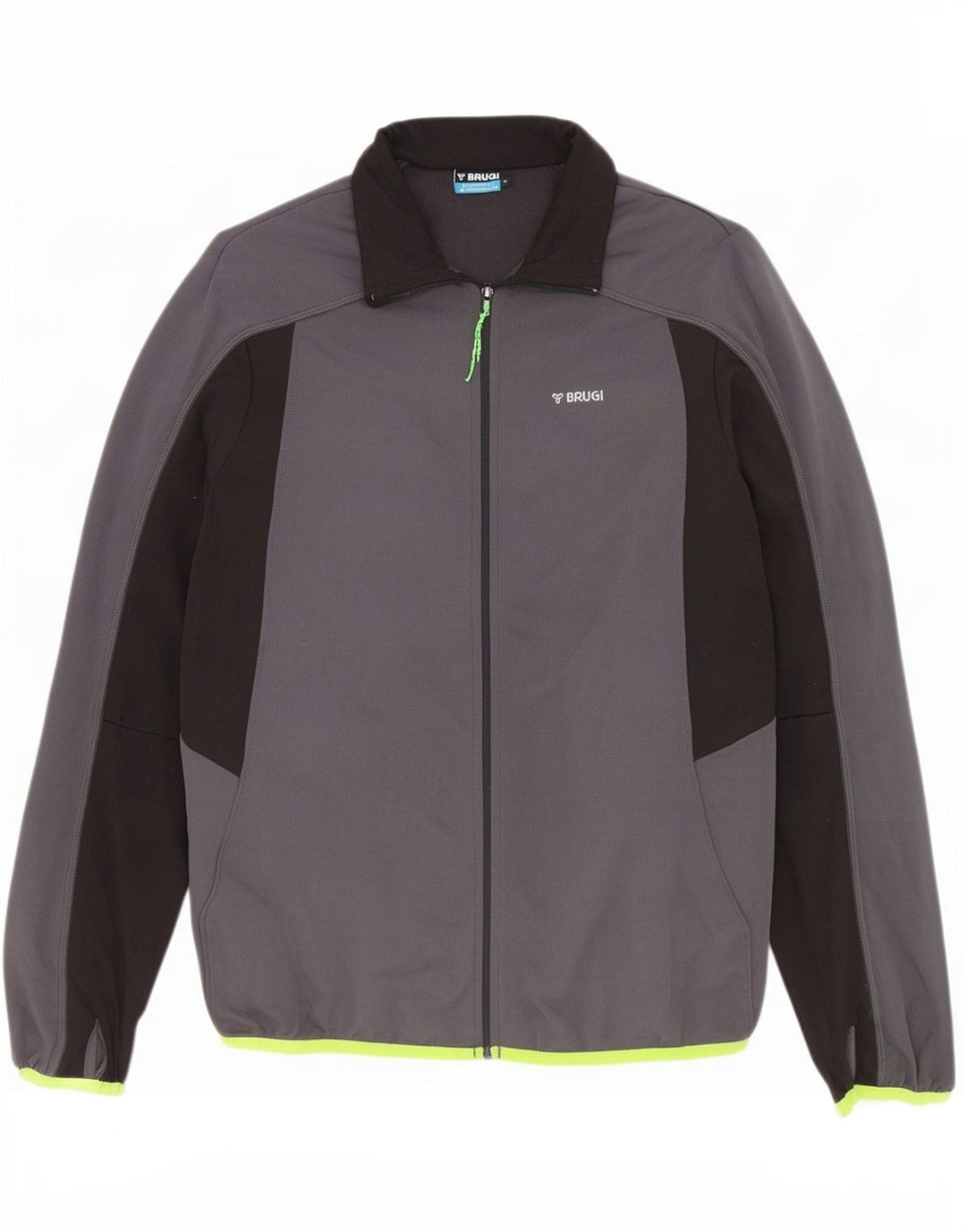 Brugi Veste de Survêtement Homme Gris Moyen Polyester Colorblock