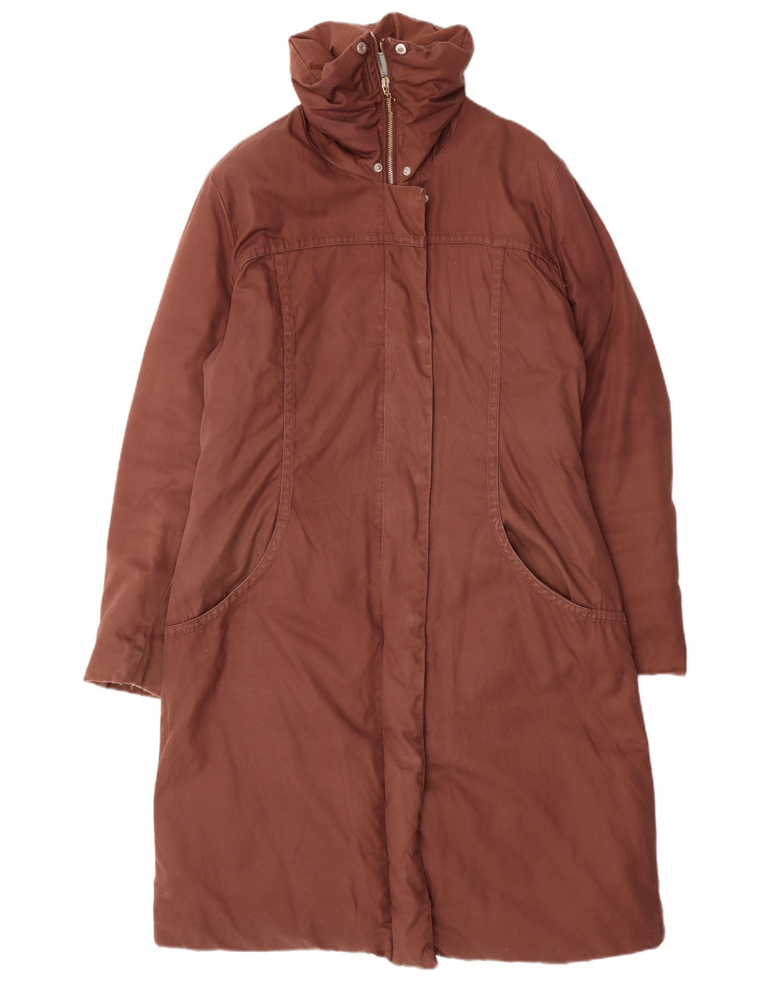 Trussardi Jeans Pardessus Femme IT 48 XL Marron Coton