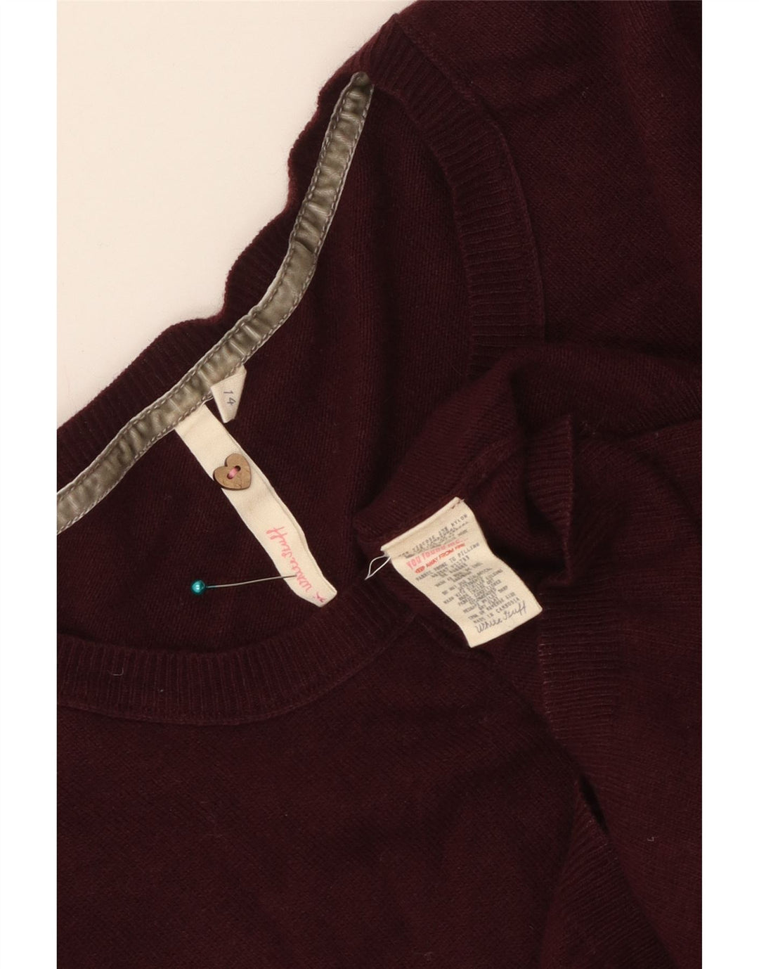 WHITE STUFF Cardigan pour femme UK 14 Viscose marron moyen