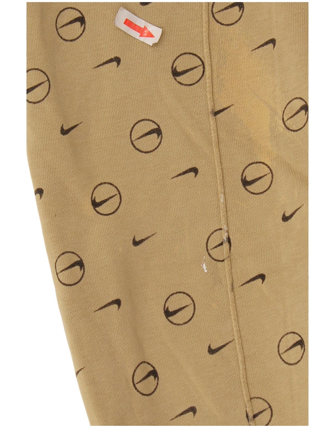 Nike Pantalon de survêtement graphique pour homme Taille S Beige Géométrique