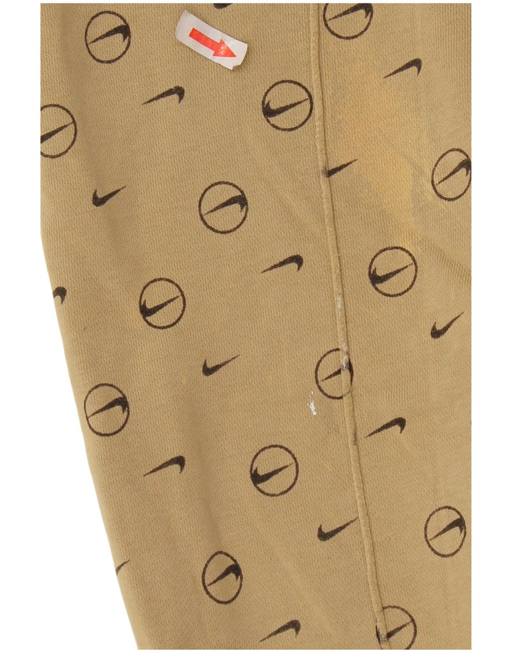 Nike Pantalon de survêtement graphique pour homme Taille S Beige Géométrique