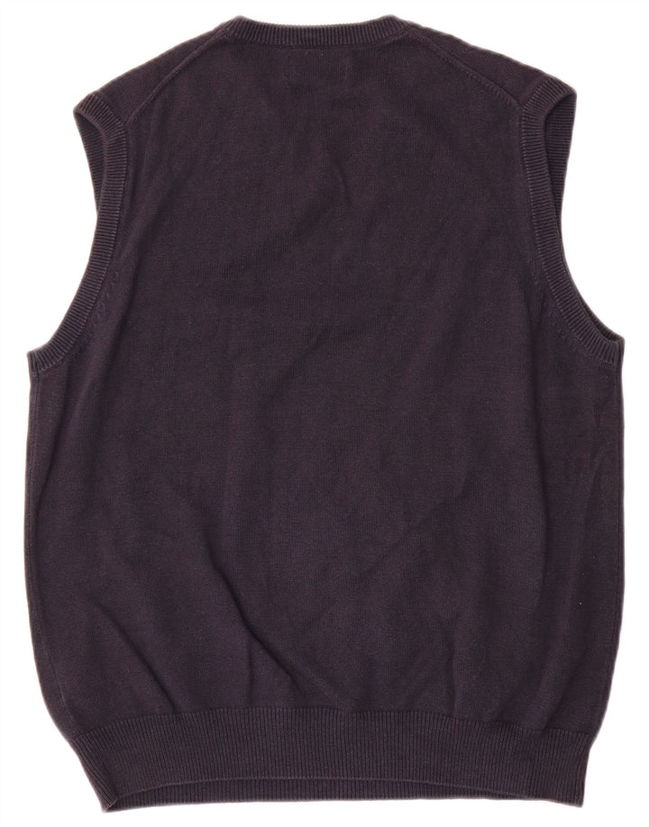 Marks & Spencer Débardeur Blue Harbor Vest Homme Bleu Marine Moyen Coton