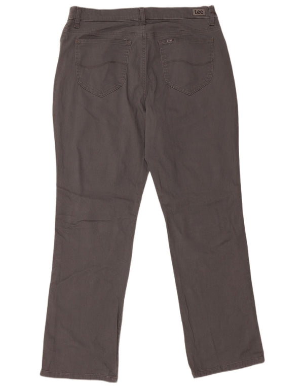 LEE Pantalon décontracté taille moyenne pour femme US 14 XL W36 L30 Gris