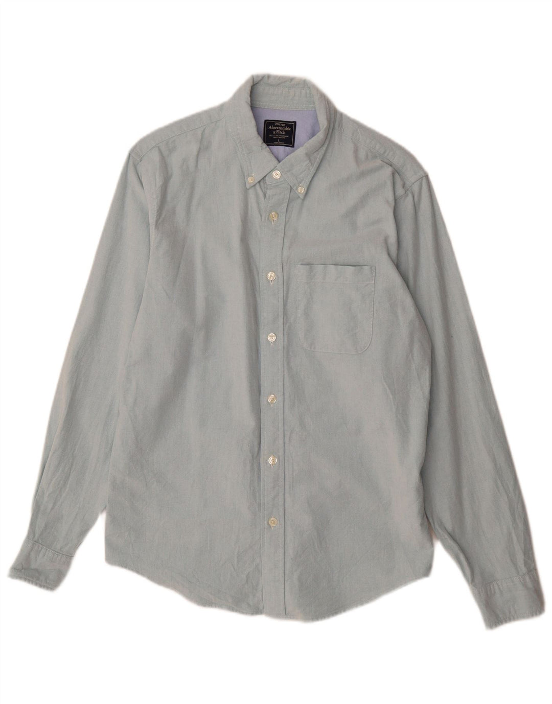 Abercrombie & Fitch Chemise Stretch Homme Grand Coton Bleu
