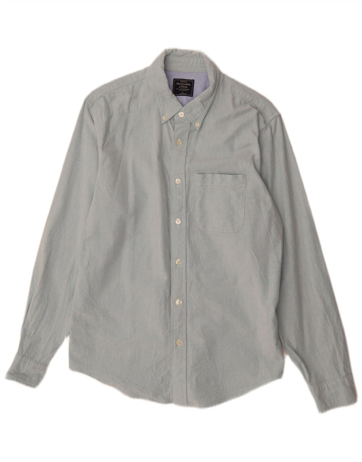 Abercrombie & Fitch Chemise Stretch Homme Grand Coton Bleu