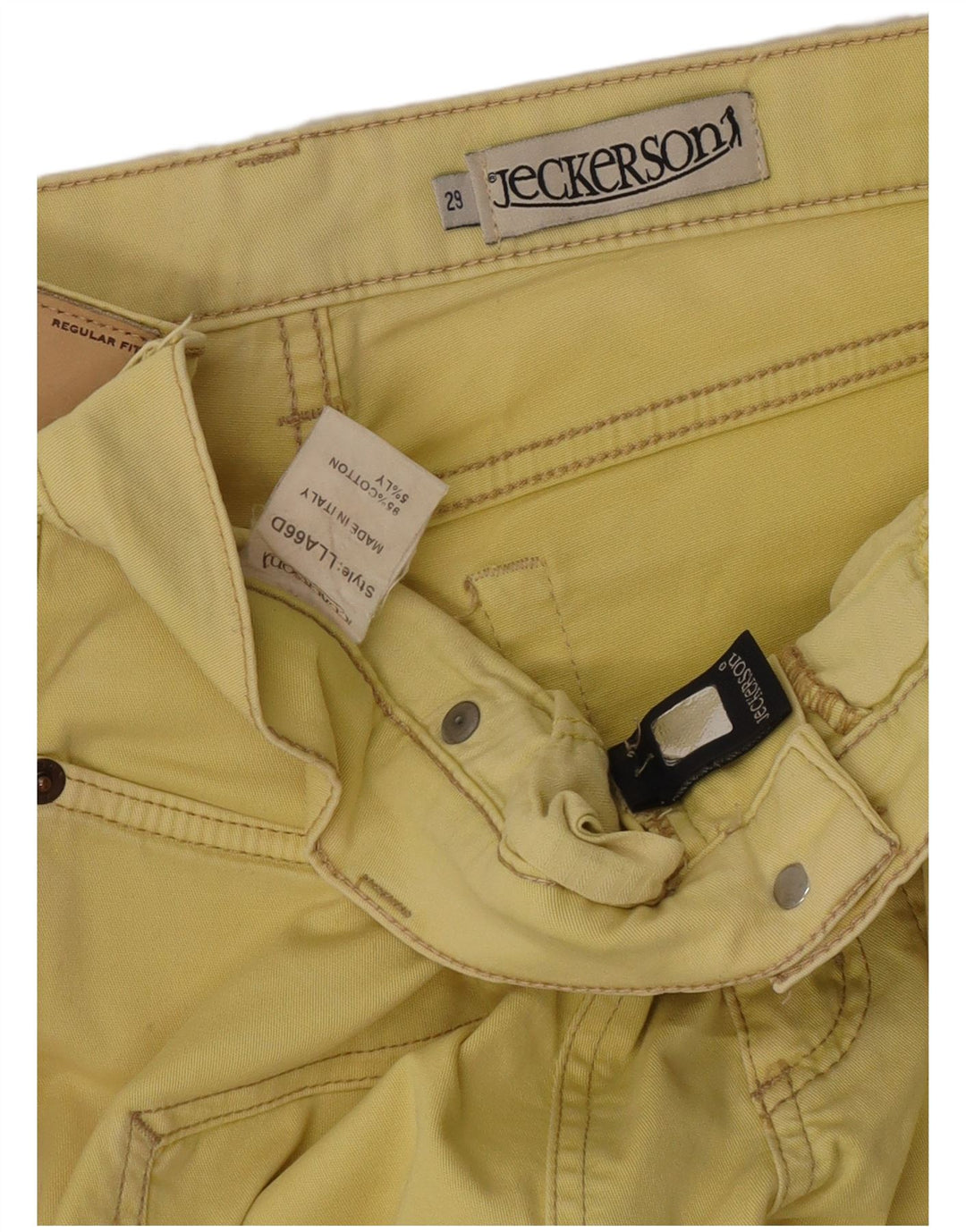 Jeckerson Jean Bootcut Femme W29 L28 Jaune Coton
