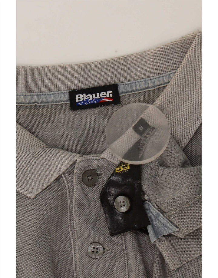 Blauer Polo Homme Gris Moyen