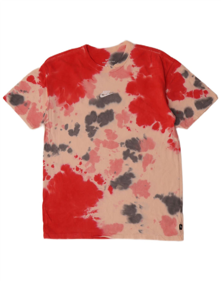 NIKE T-Shirt Homme Petit Haut Multicolore Tie Dye Coton