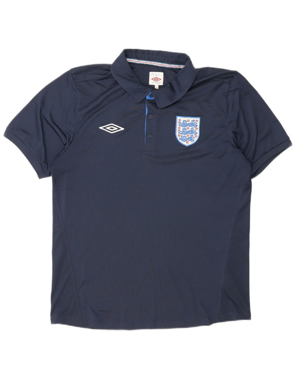 Umbro Polo Homme Large Bleu Marine Polyester Sports