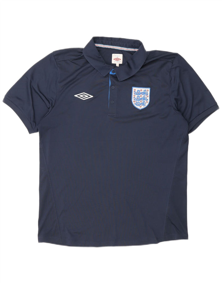 Umbro Polo Homme Large Bleu Marine Polyester Sports