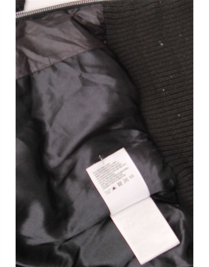 Lee Veste matelassée surdimensionnée à capuche pour femme UK 6 XS Noir Polyester