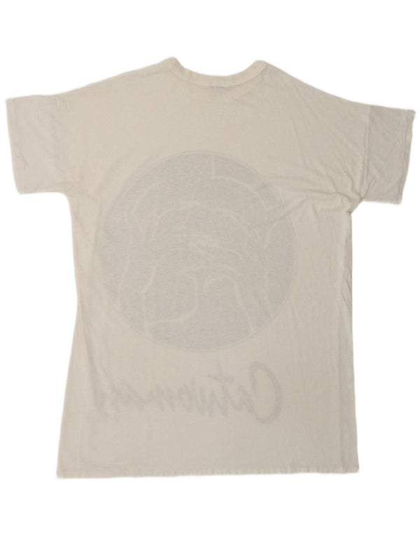 vintage Hommes 1991 DC Comics Catwoman Graphique T-Shirt Haut Grand Blanc