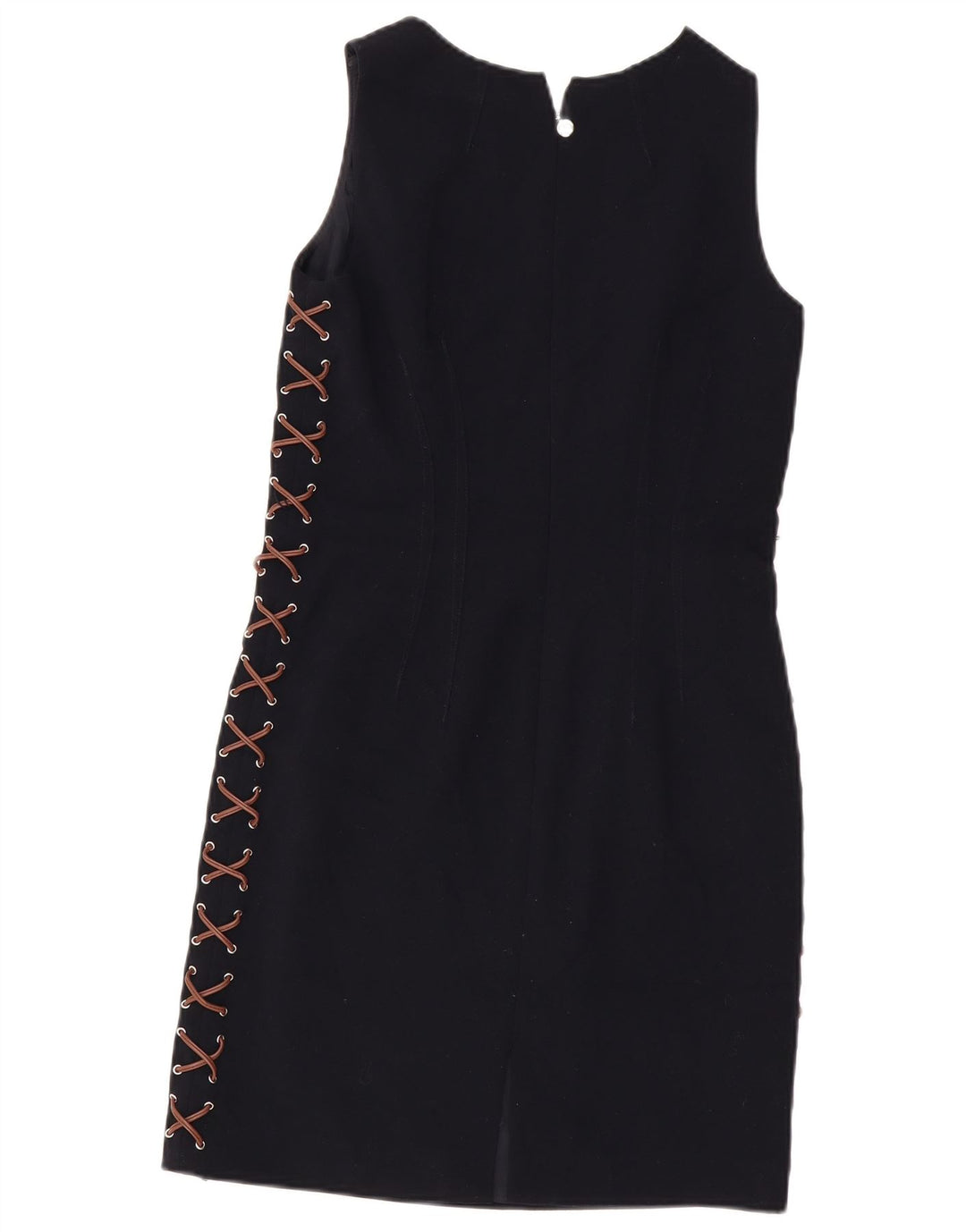 Michael Kors Robe moulante sans manches pour femme US 4 Small Bleu marine Polyester