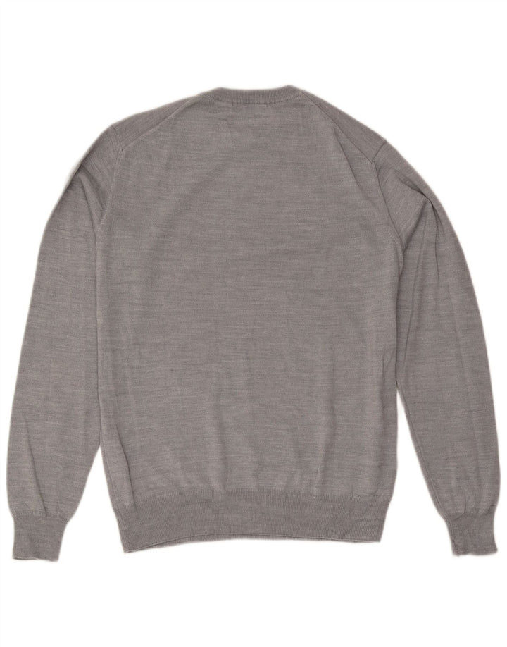 Trussardi Pull Col Ras Du Cou Laine Gris Moyen |
