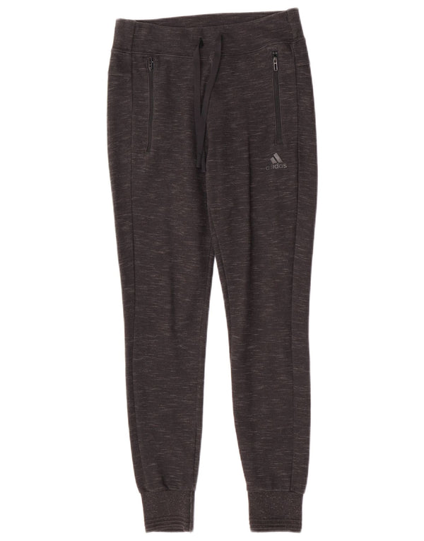 Adidas Pantalon de survêtement pour femme Joggers UK 4/6 XS Gris moucheté Sports