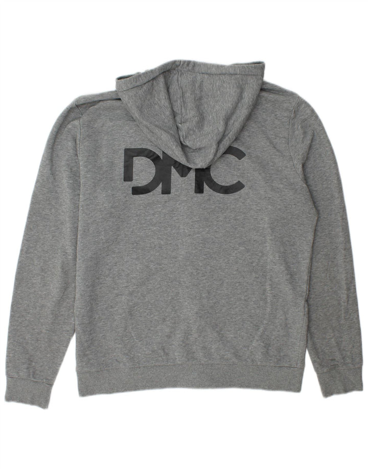 Puma Sweat à Capuche Graphic Zip Homme Gris Moyen Coton