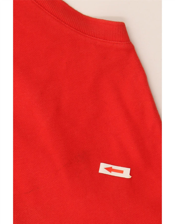 FILA Polo sans manches femme IT 46 Large Rouge Coton