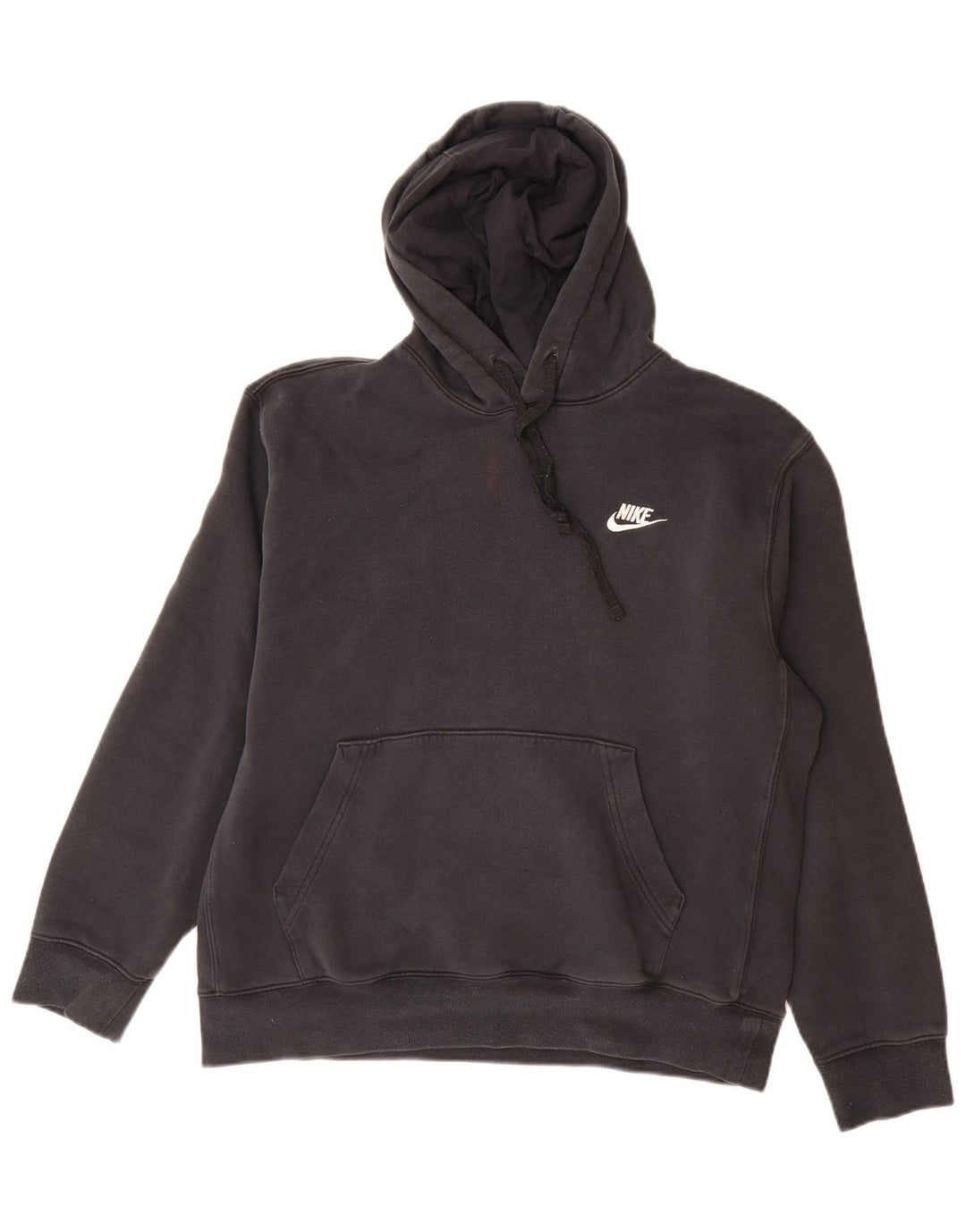 Nike Pull à capuche pour homme en coton noir moyen