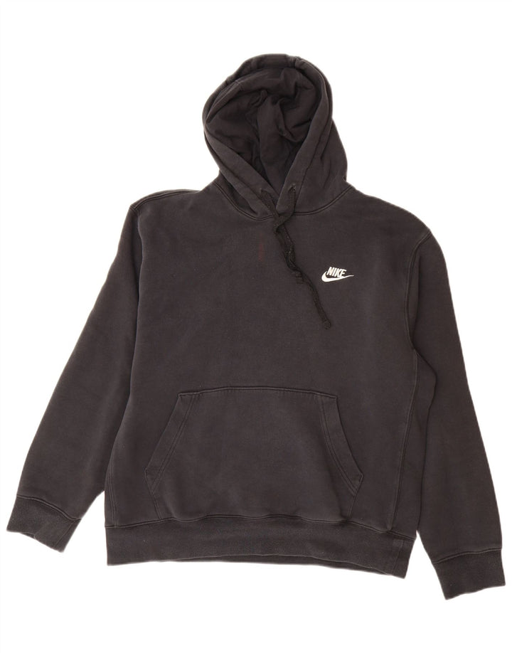 Nike Pull à capuche pour homme en coton noir moyen