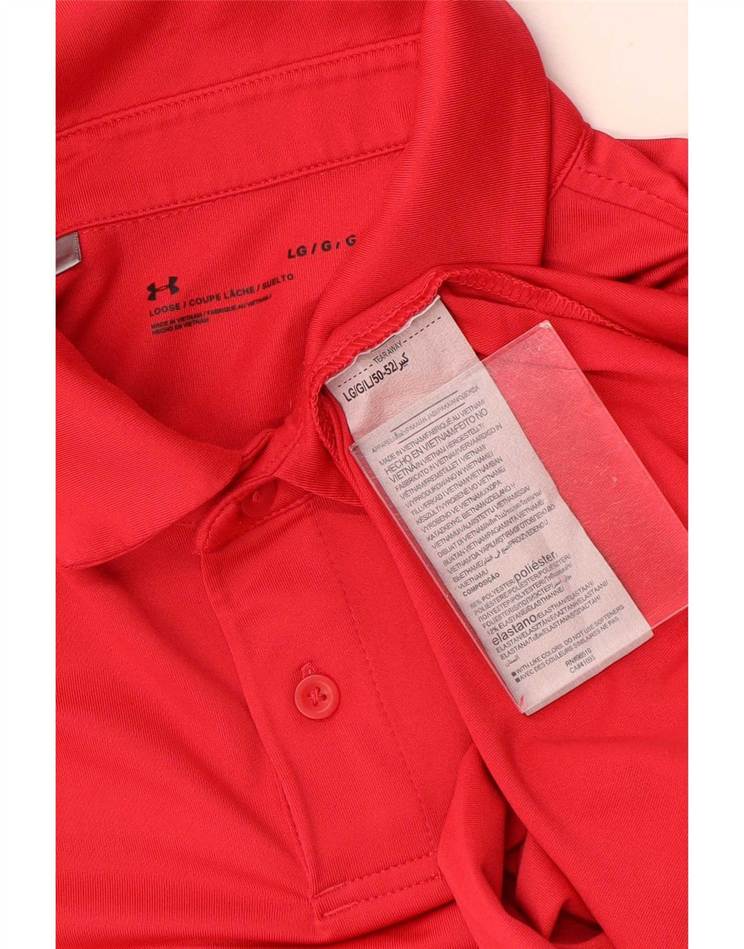 Under Armour Polo Graphique Homme Grand Rouge Polyester