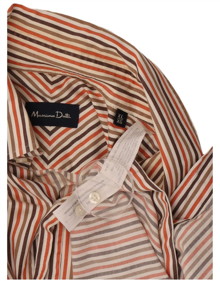 Massimo Dutti Chemise Homme XL Coton Rayé Multicolore