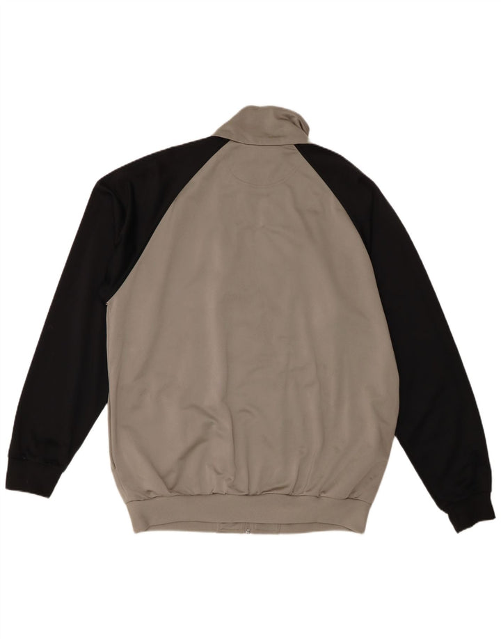 Kappa Veste de survêtement pour homme XL Gris Colorblock Polyester