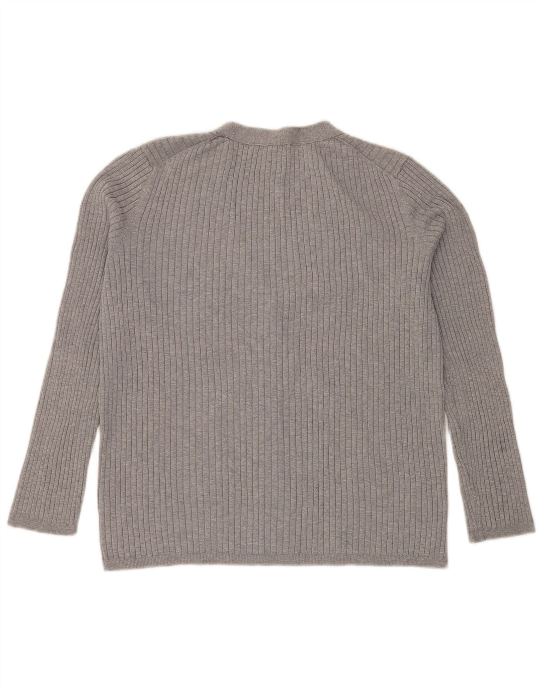 Gap Cardigan Femme Pull UK 14 Grand Gris Coton Classique