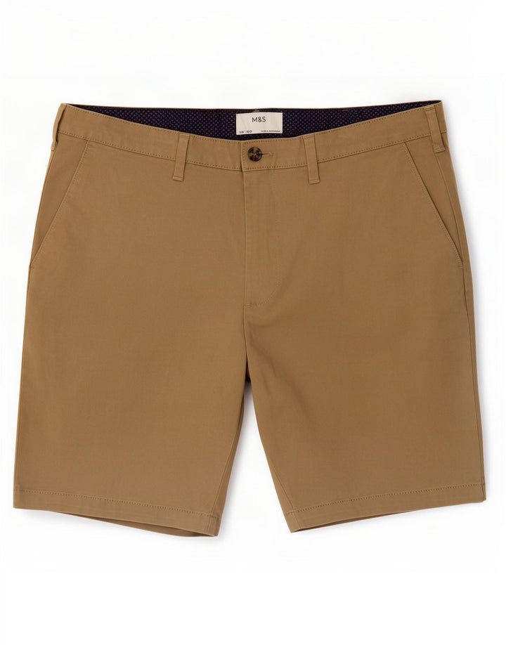 Marks & Spencer Short chino pour homme Large W36 Beige