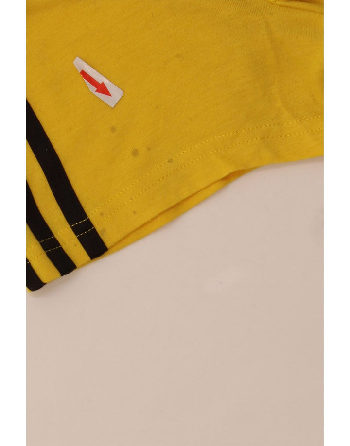 Adidas Hommes Climalite T-Shirt Haut Large Jaune Polyester