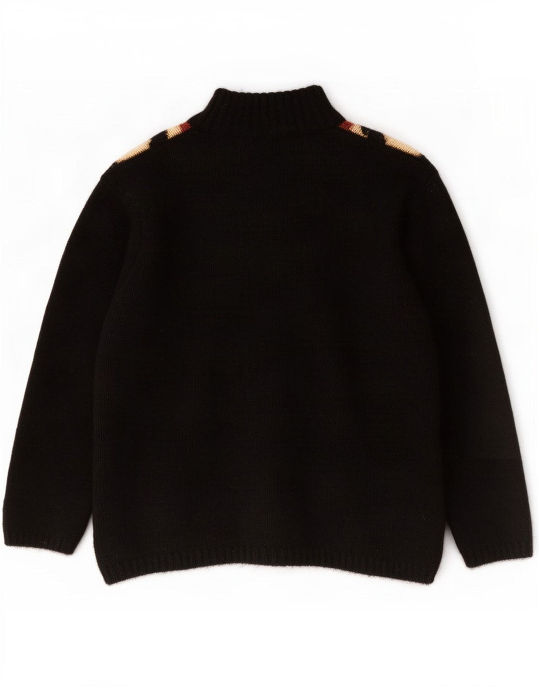 Nagpal Pull à col zippé pour homme Petit Noir Argyle/Diamant