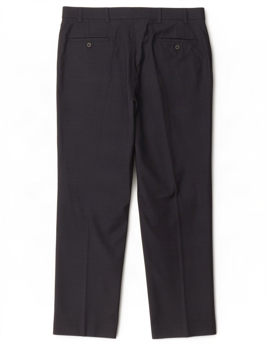 Marks & Spencer Pantalon de Costume Droit Homme W38 L31 Laine Bleu Marine