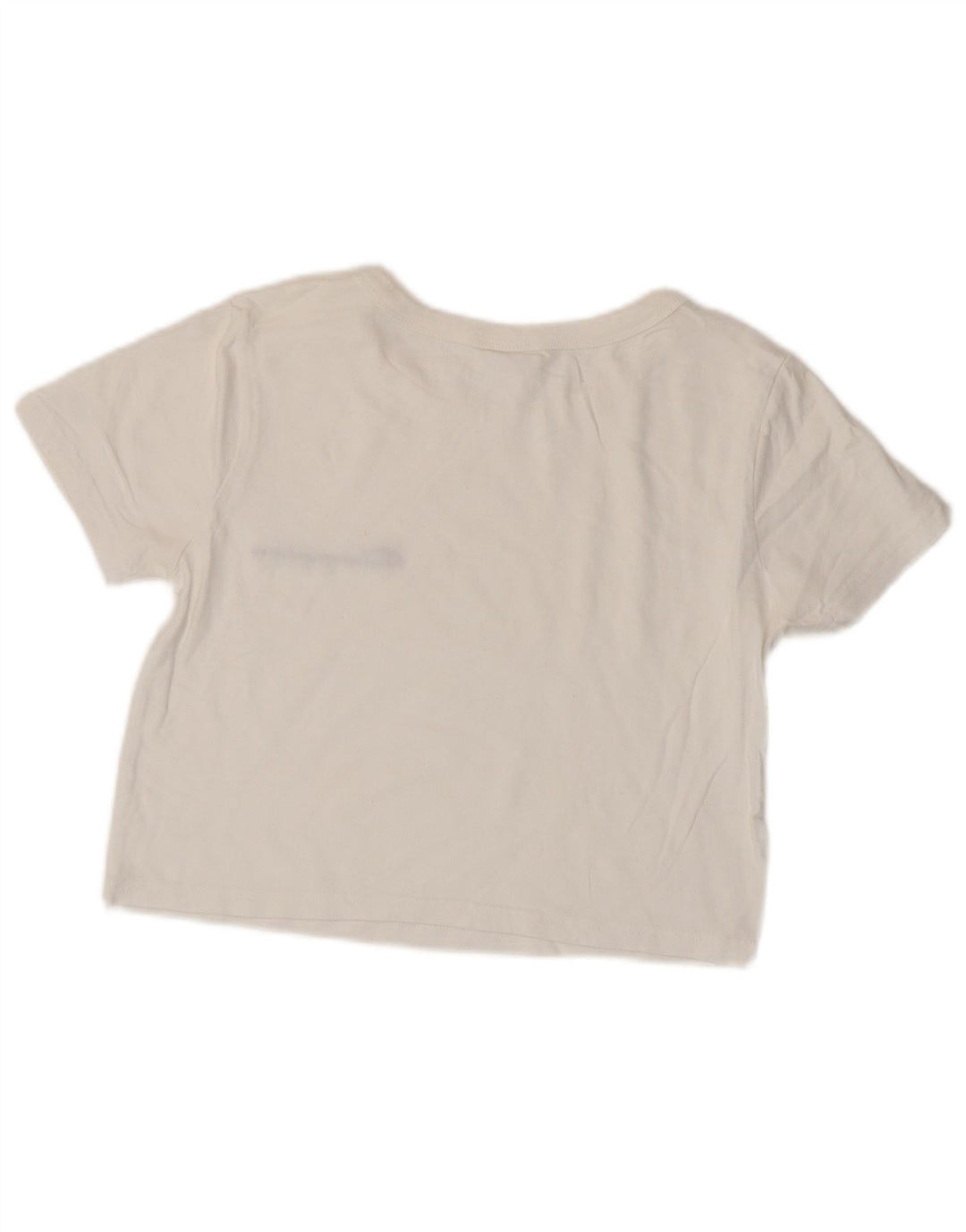 CHAMPION T-shirt oversize Heritage Crop pour femme UK 6 XS Blanc