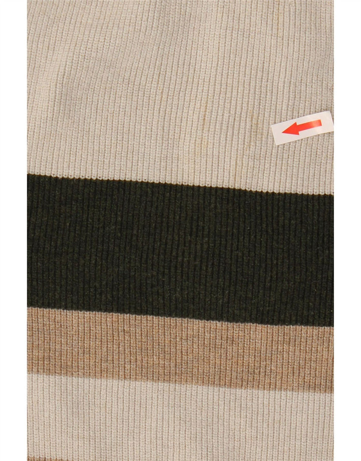 Marks & Spencer Pull à col zippé pour femme UK 10 Small Gris Colorblock