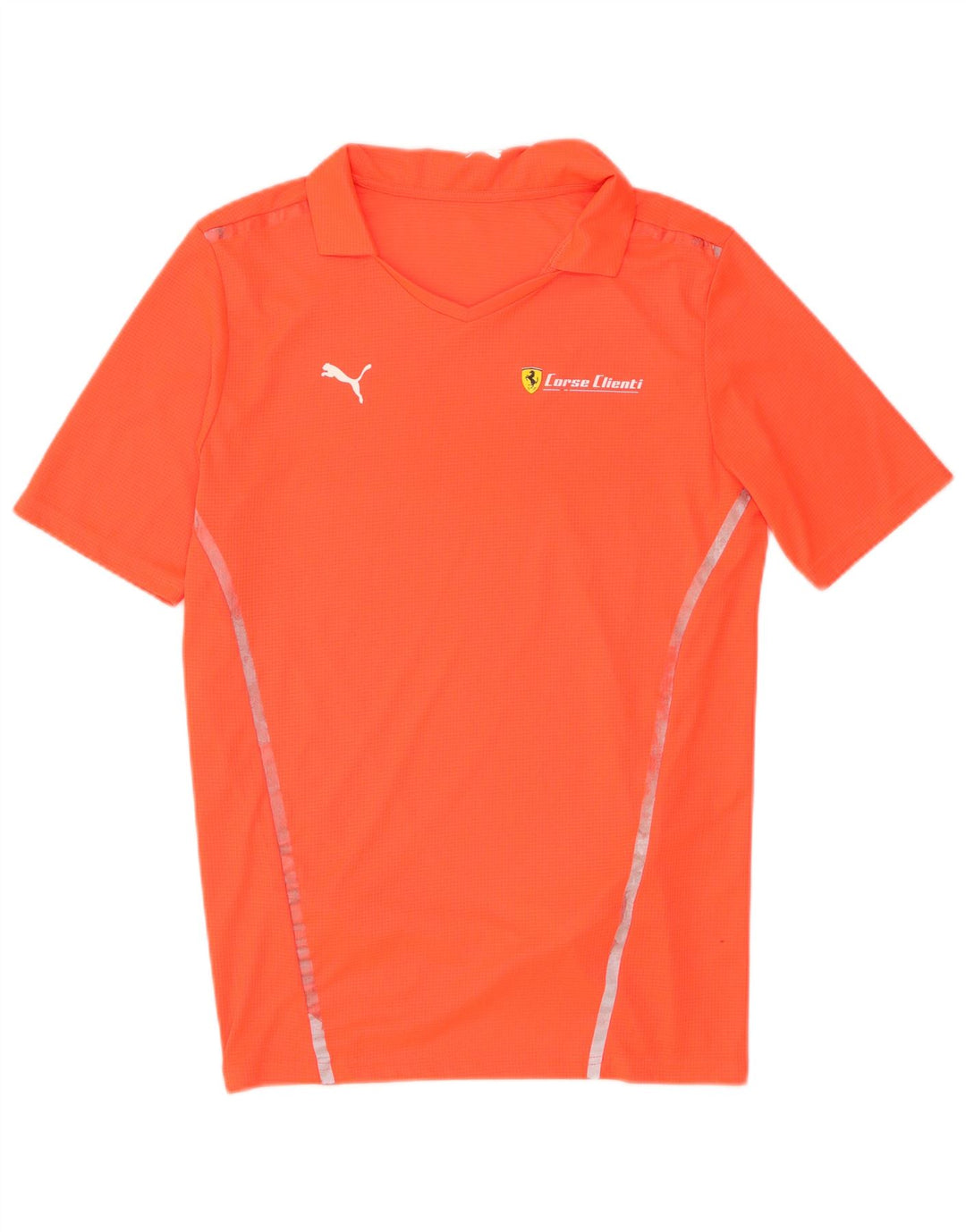 Puma Polo Homme Petit Orange Polyester