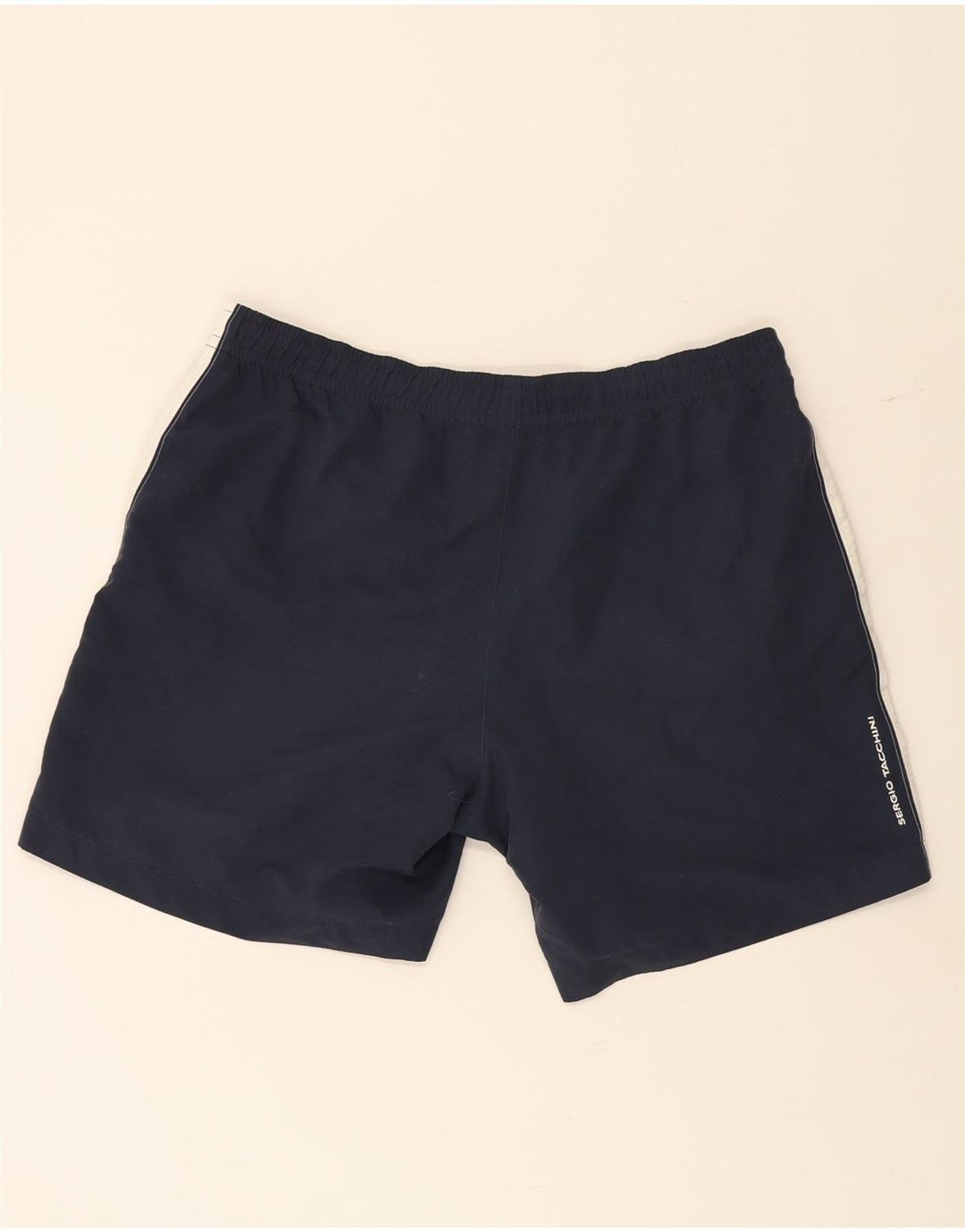 Sergio Tacchini Short de sport pour homme 2XL Bleu marine Colorblock Polyester