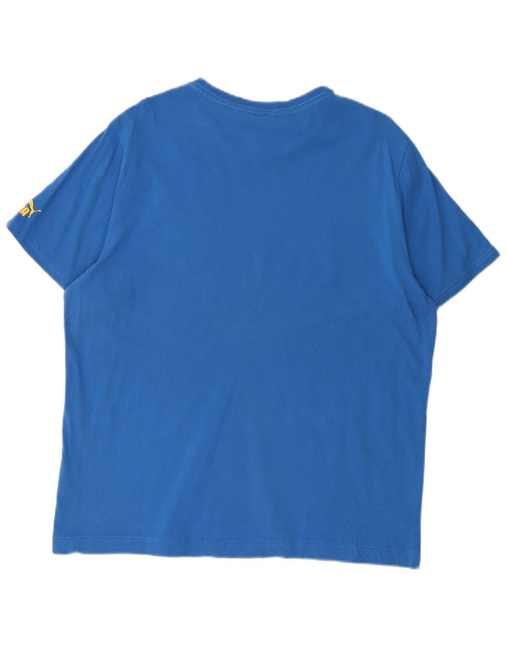 PUMA T-Shirt Graphique Homme XL Bleu