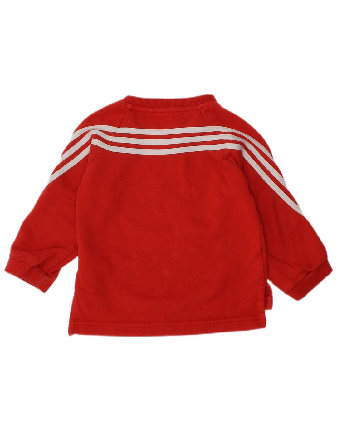 ADIDAS Baby Boys Sweatshirt Jumper 6-9 Months Red Cotton