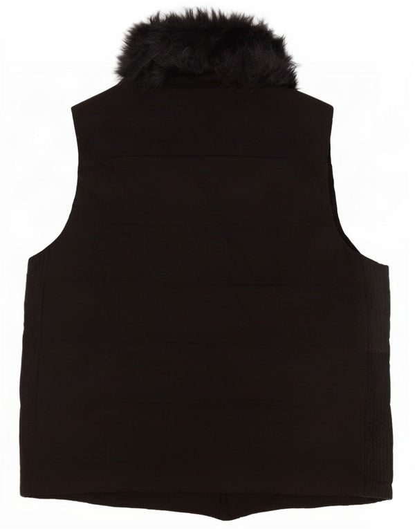 Marks & Spencer Gilet polaire autographe pour femme UK 16 Large Noir Polyester