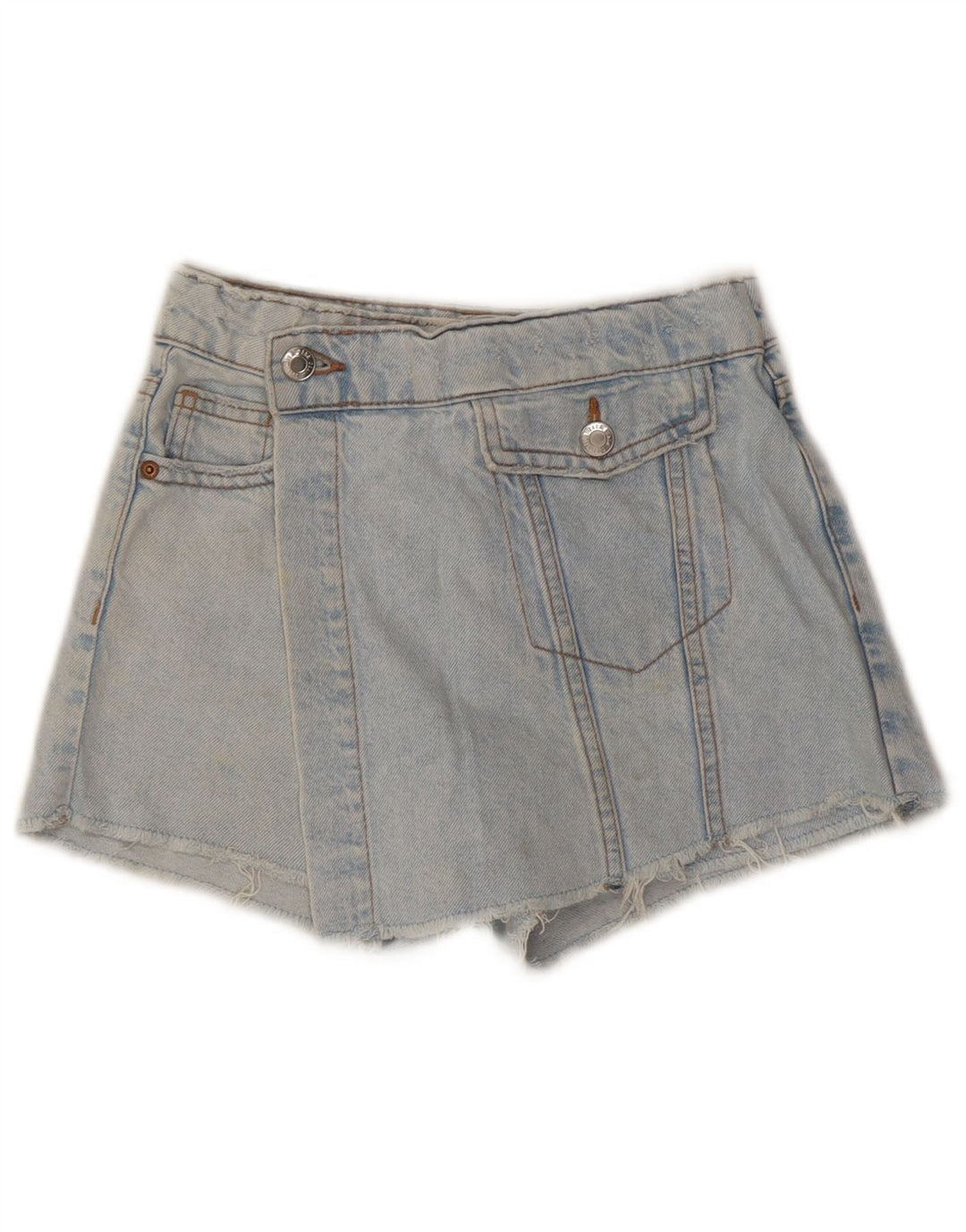 ZARA Girls Denim Shorts 8-9 Years W22  Blue