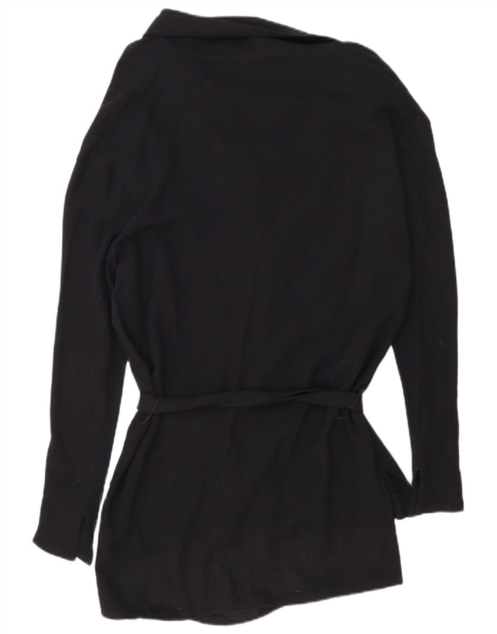 Zara Cardigan Femme Pull UK 14 Medium Noir Viscose