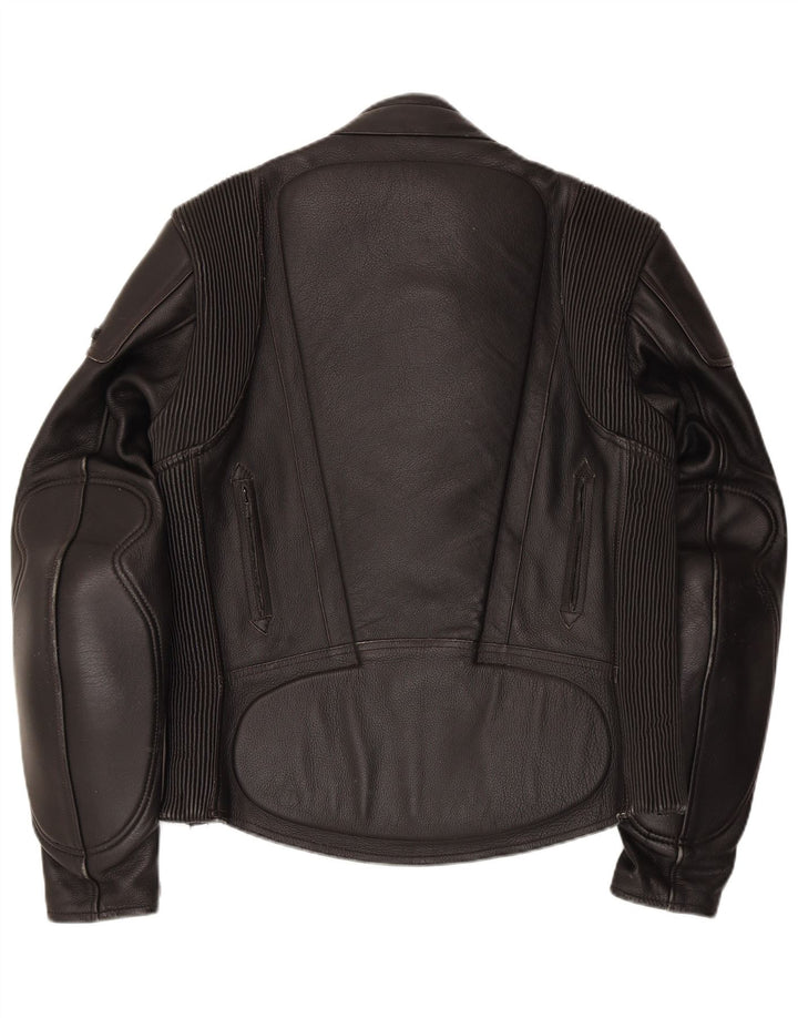 FRANK THOMAS Veste de course en cuir pour homme UK 42 XL Cuir noir
