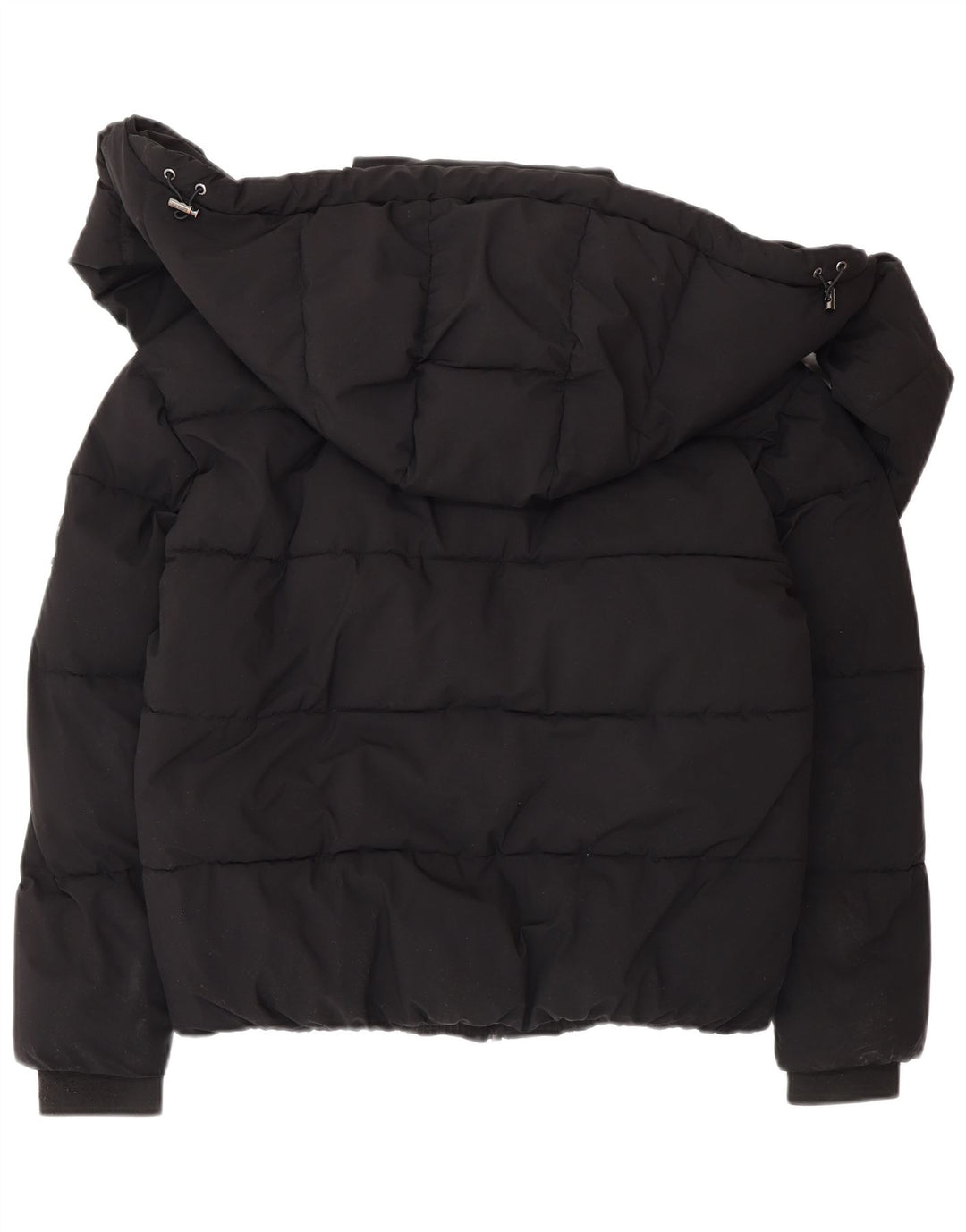 Dkny Veste matelassée à capuche pour femme UK 6 XS Noir Polyester Hiver